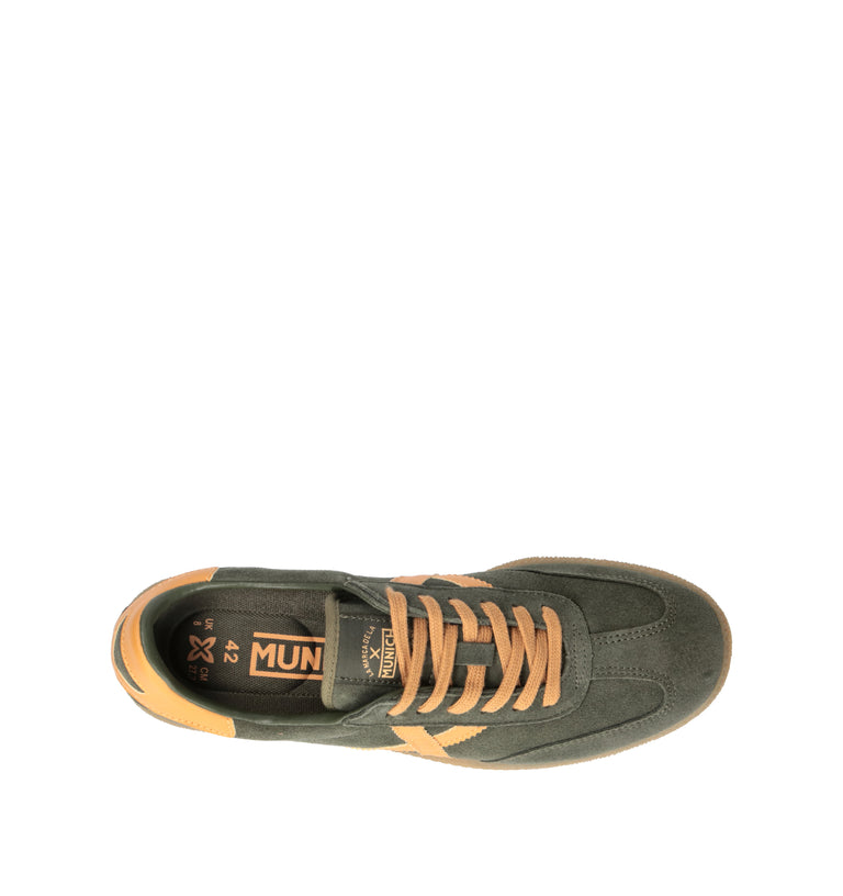 MUNICH BARRU Sneaker uomo militare in suede