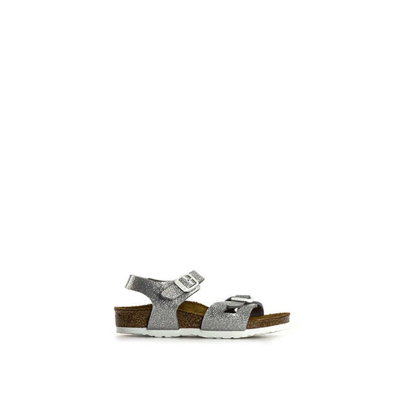 BIRKENSTOCK RIO Sandalo bimba argento