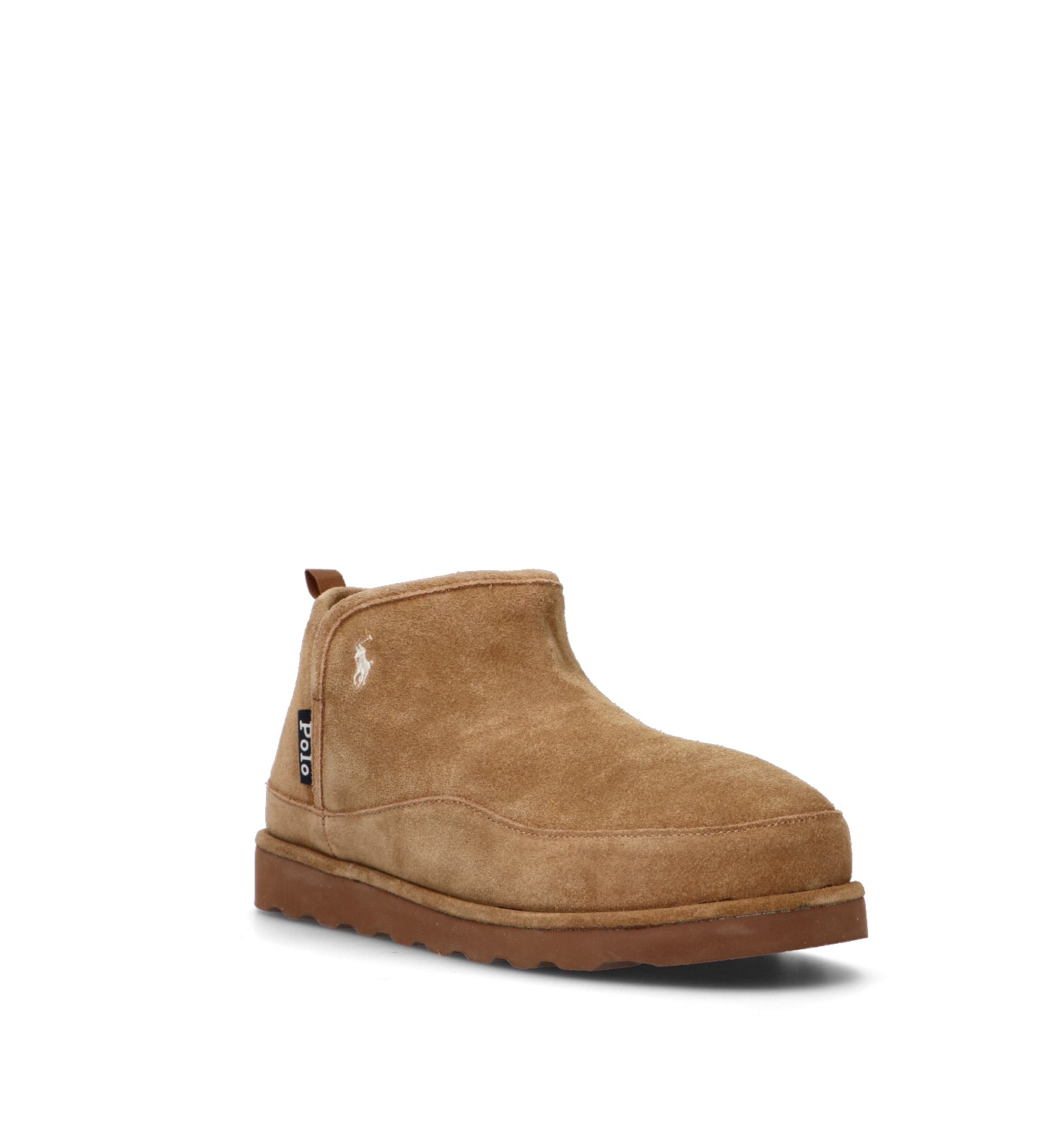POLO RALPH LAUREN Stivaletto pelo uomo beige in suede