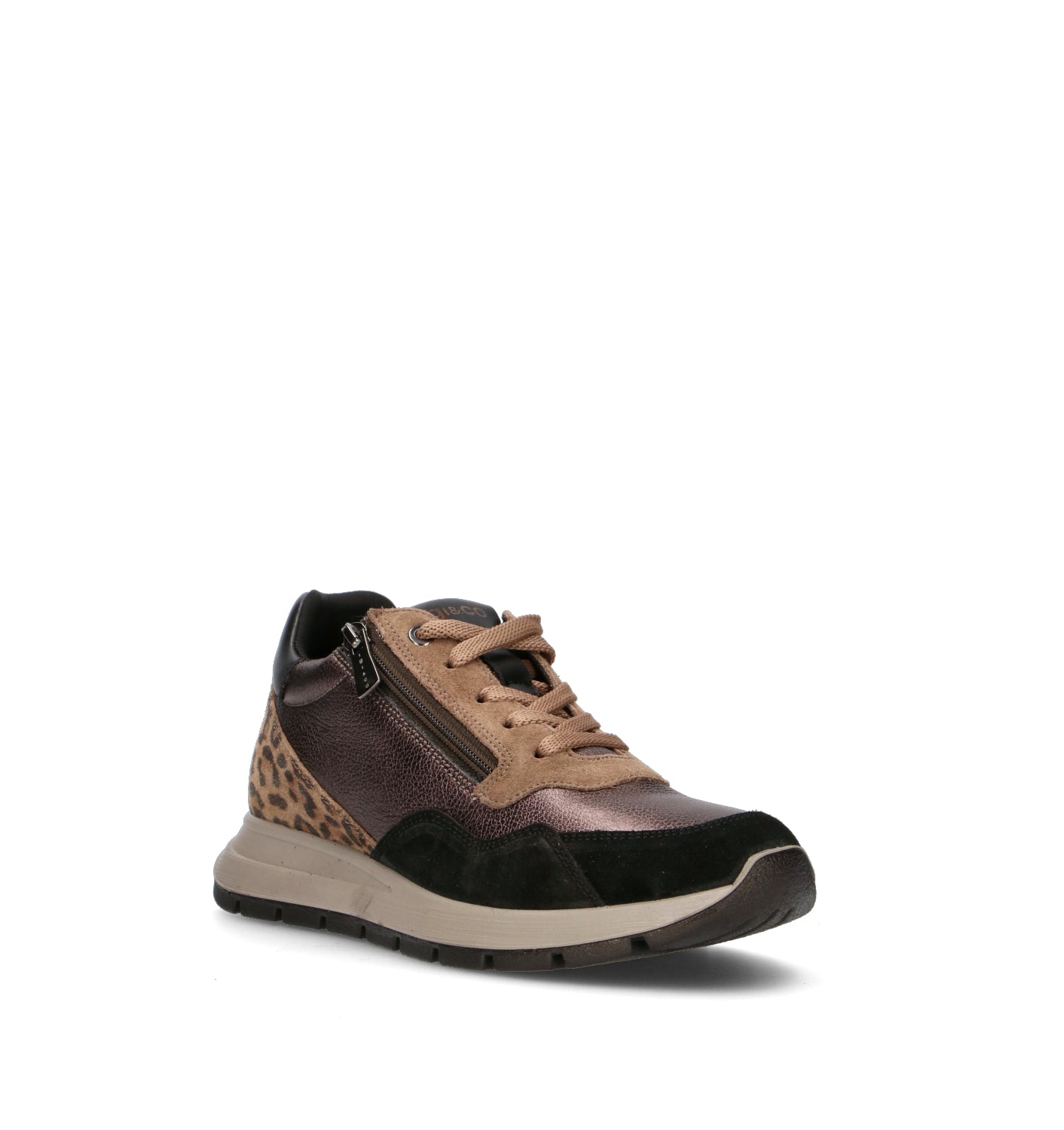IGI&CO Sneaker donna bronzo/nera in pelle