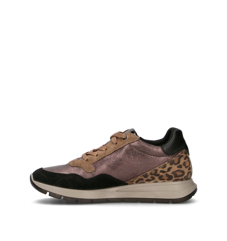 IGI&CO Sneaker donna bronzo/nera in pelle