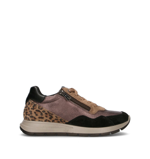 IGI&CO Sneaker donna bronzo/nera in pelle