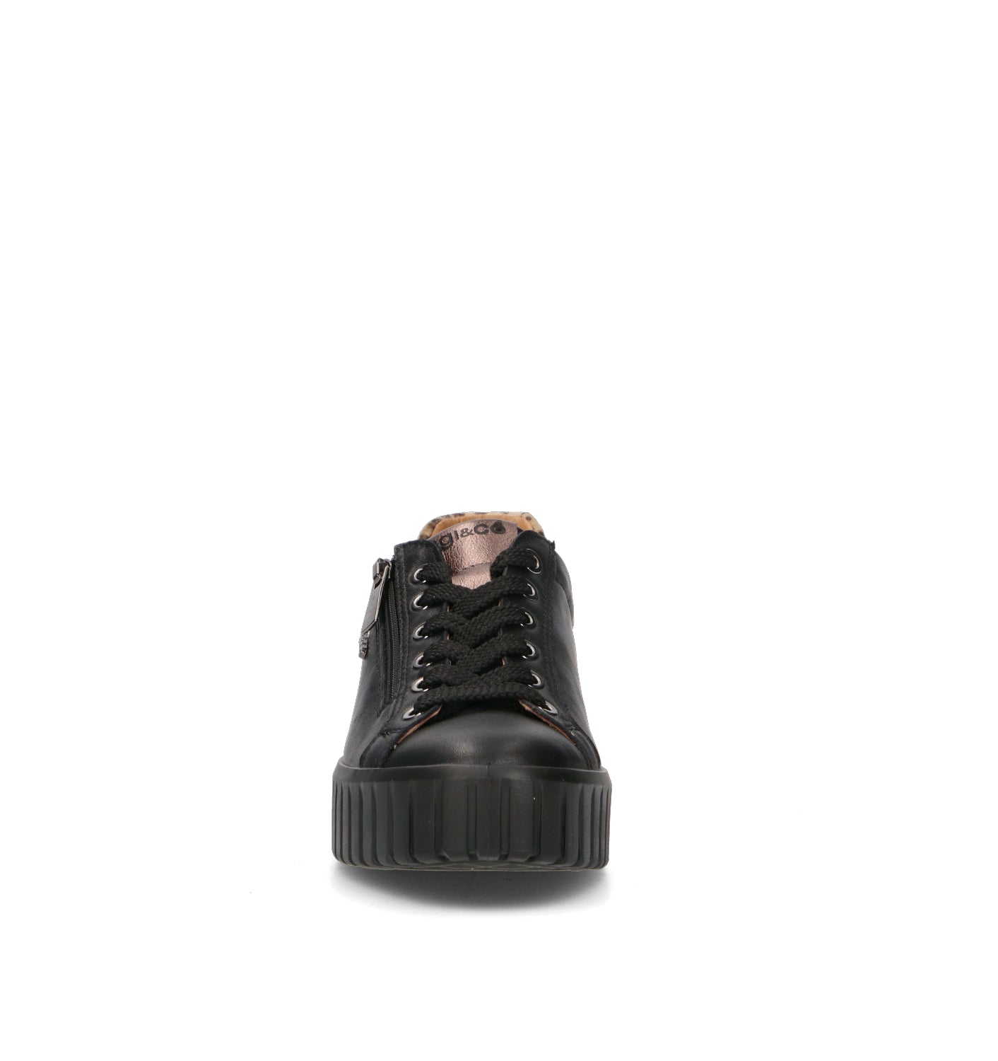 IGI&CO Sneaker donna nera/bronzo in pelle