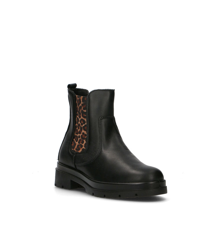 ENVAL Beatles donna nero in pelle