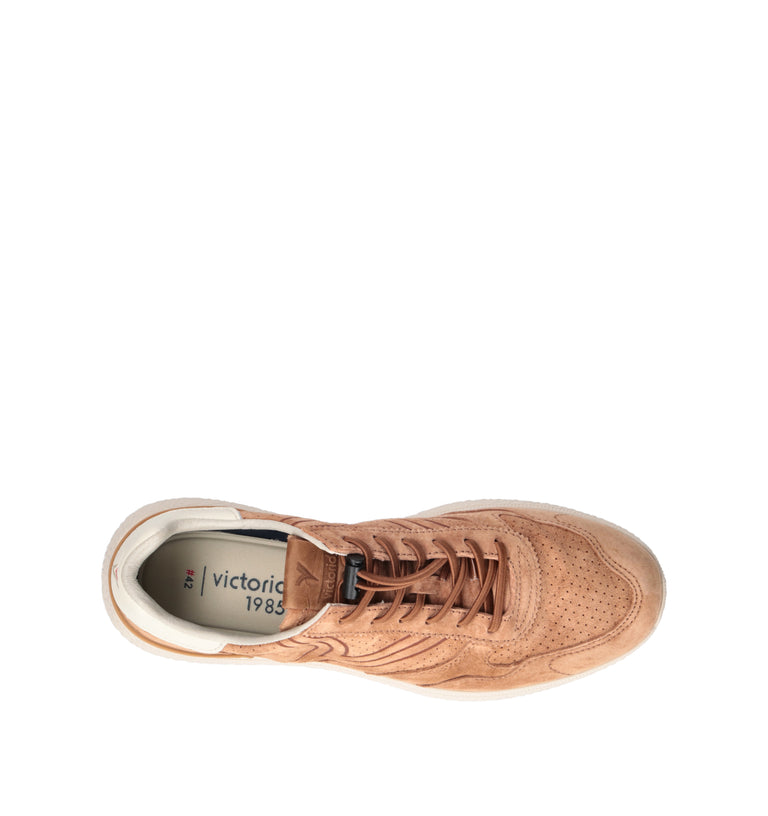 VICTORIA Sneaker uomo marrone in suede