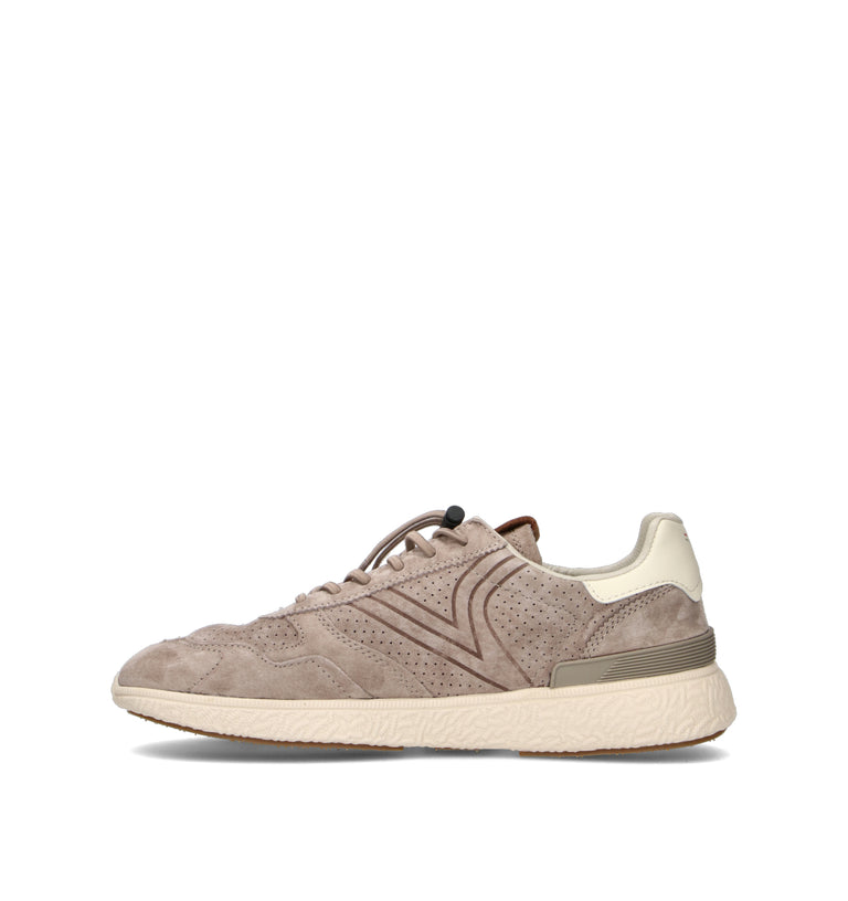 VICTORIA Sneaker uomo taupe in suede