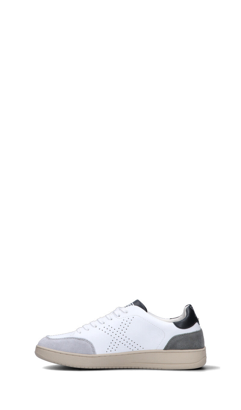MUNICH - X-COURT Sneaker uomo bianca/nera in pelle