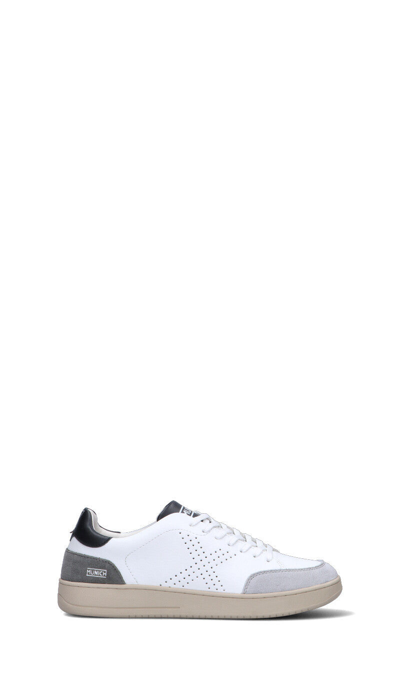 MUNICH - X-COURT Sneaker uomo bianca/nera in pelle
