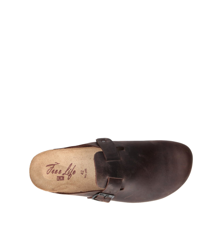 RELAXSHOE Ciabatta donna marrone in suede