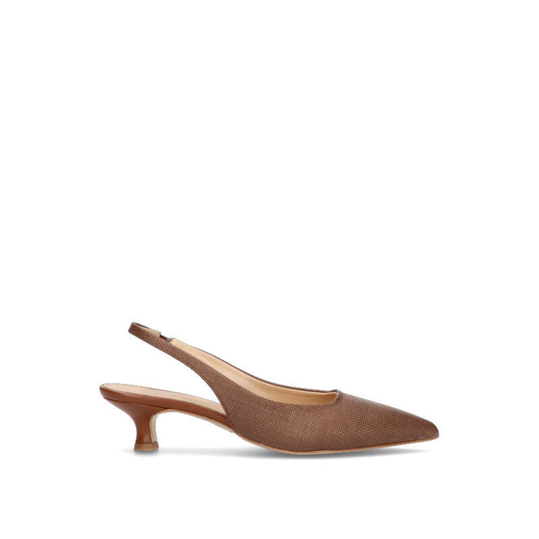 REBECCA VAN DIK Slingback donna marrone