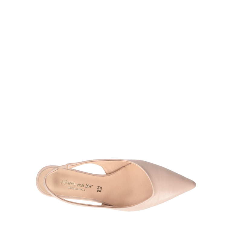 REBECCA VAN DIK Slingback donna nude