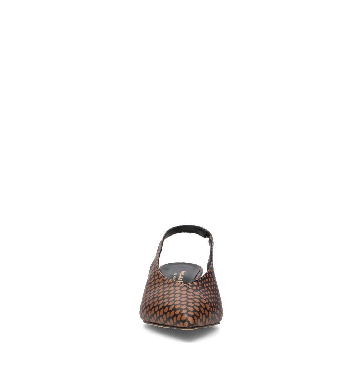 REBECCA VAN DIK Slingback donna cuoio/nera