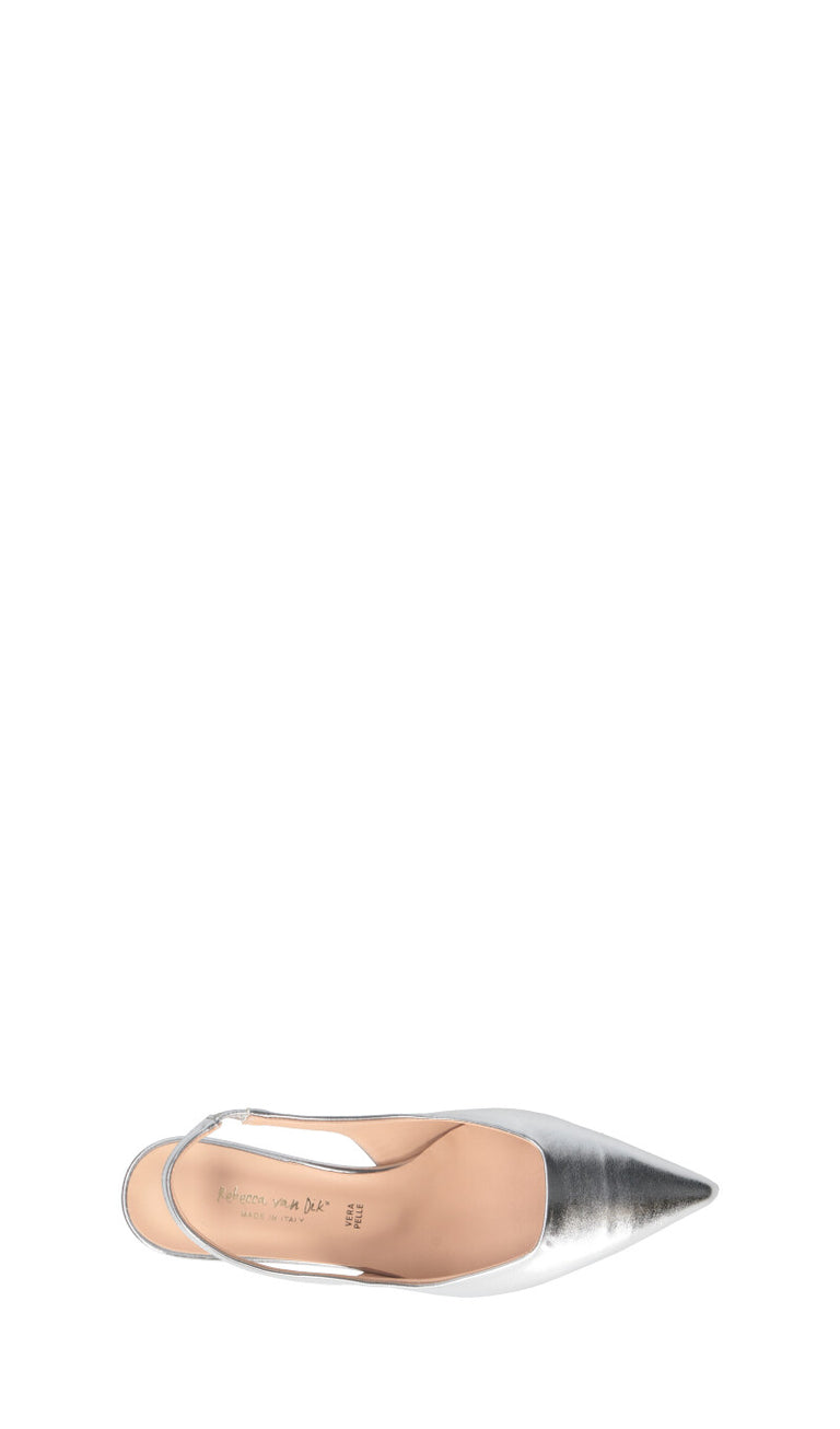 REBECCA VAN DIK Slingback donna argento