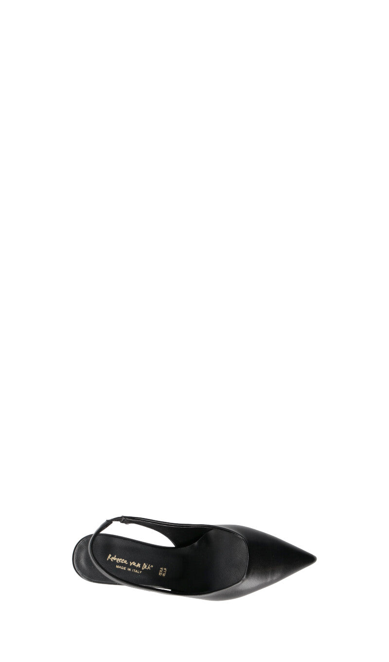 REBECCA VAN DIK Slingback donna nera