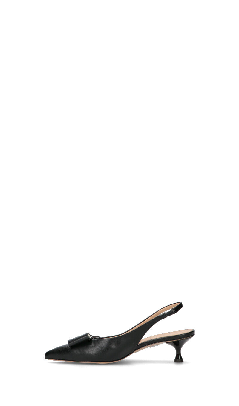 REBECCA VAN DIK Slingback donna nera