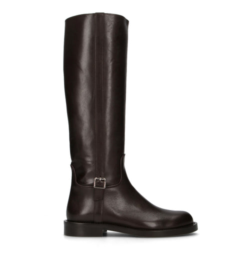 GUGLIELMO ROTTA Stivale donna marrone in pelle
