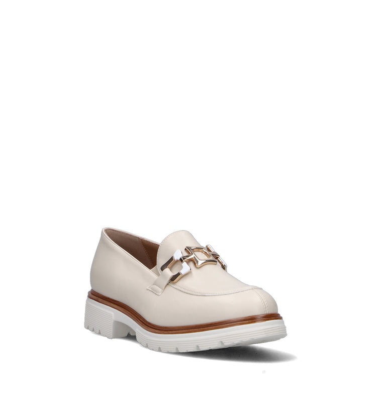 ROBERTA GINEPRI Mocassino donna panna