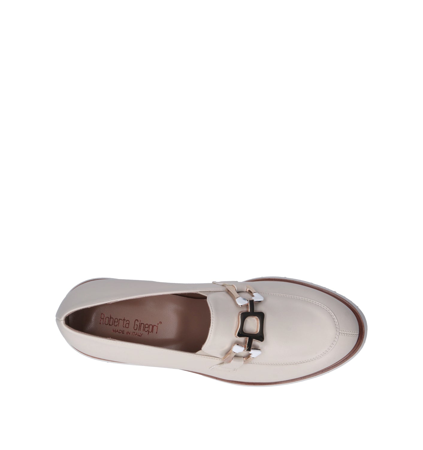 ROBERTA GINEPRI Mocassino donna panna