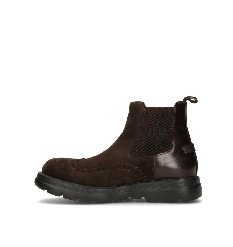 HUNDRED 100 Beatles uomo testa di moro in suede
