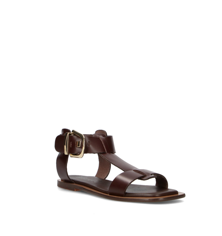 BIBI LOU Sandalo donna marrone in pelle
