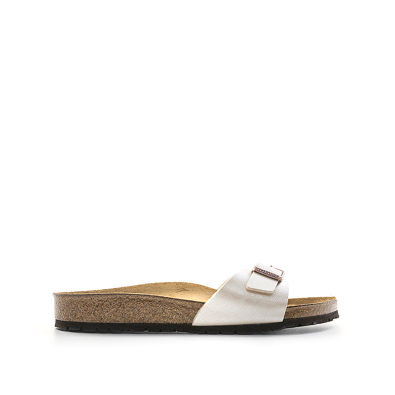 BIRKENSTOCK MADRID Ciabatta donna bianca in pelle