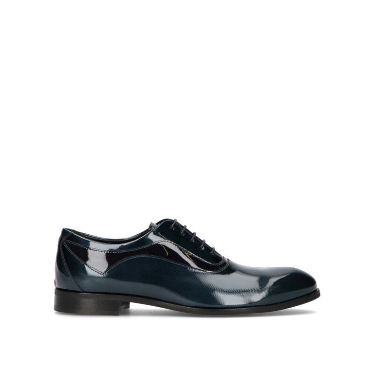 CARLO PIGNATELLI Stringata uomo blu in pelle
