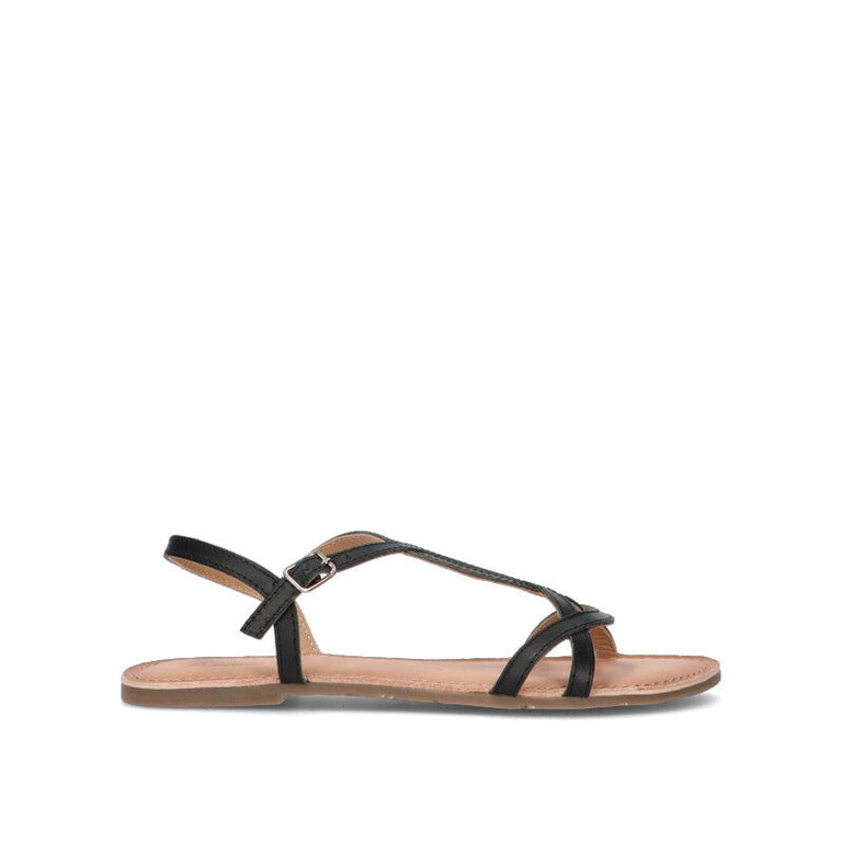 A.ENNIE Sandalo donna nero in pelle