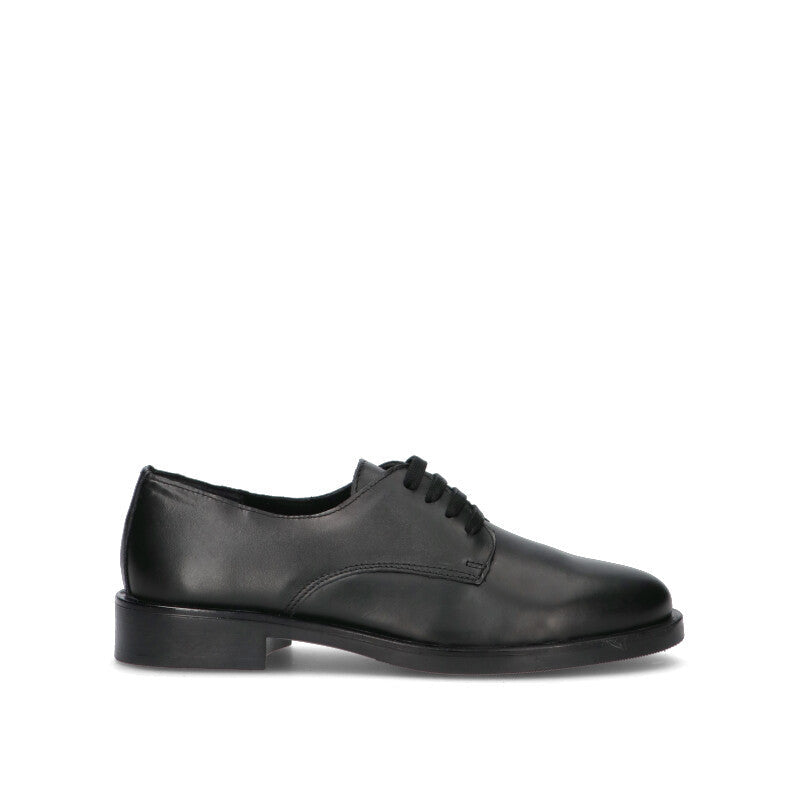 VARIOPINTO Stringata donna nera in pelle