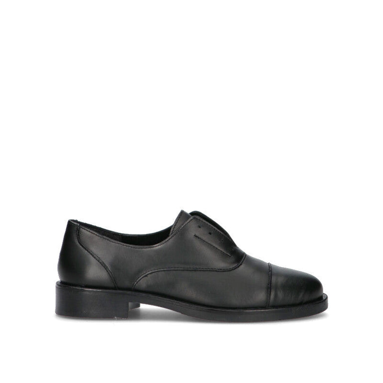 VARIOPINTO Stringata donna nera in pelle