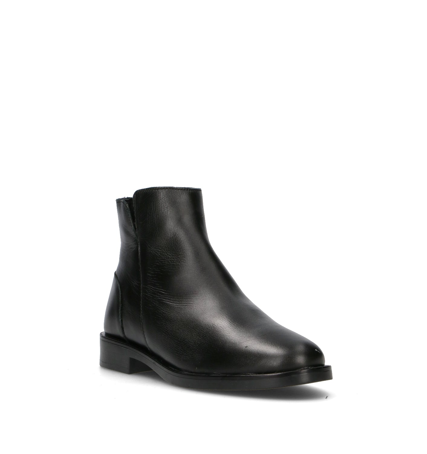 VARIOPINTO Tronchetto donna nero in pelle