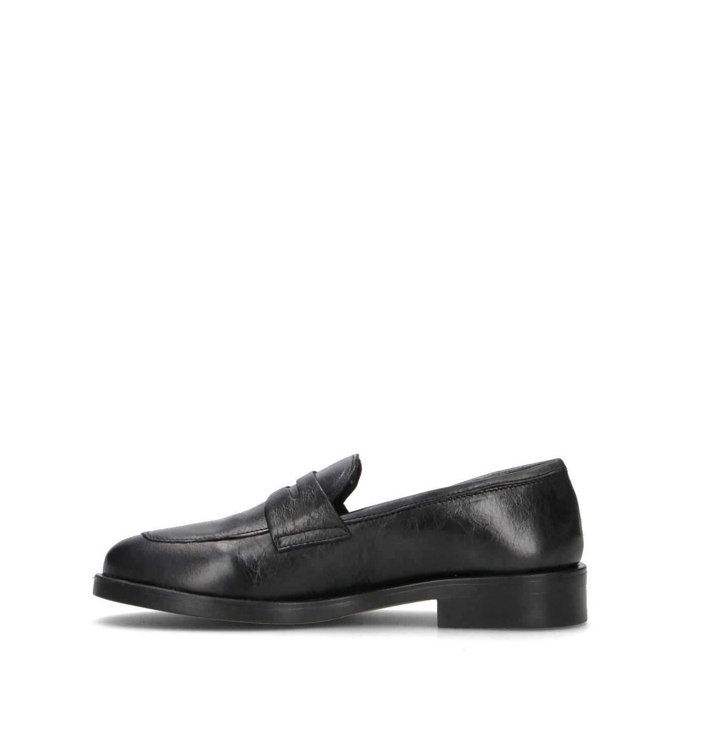 ROSA E ROSA Mocassino donna nero in pelle