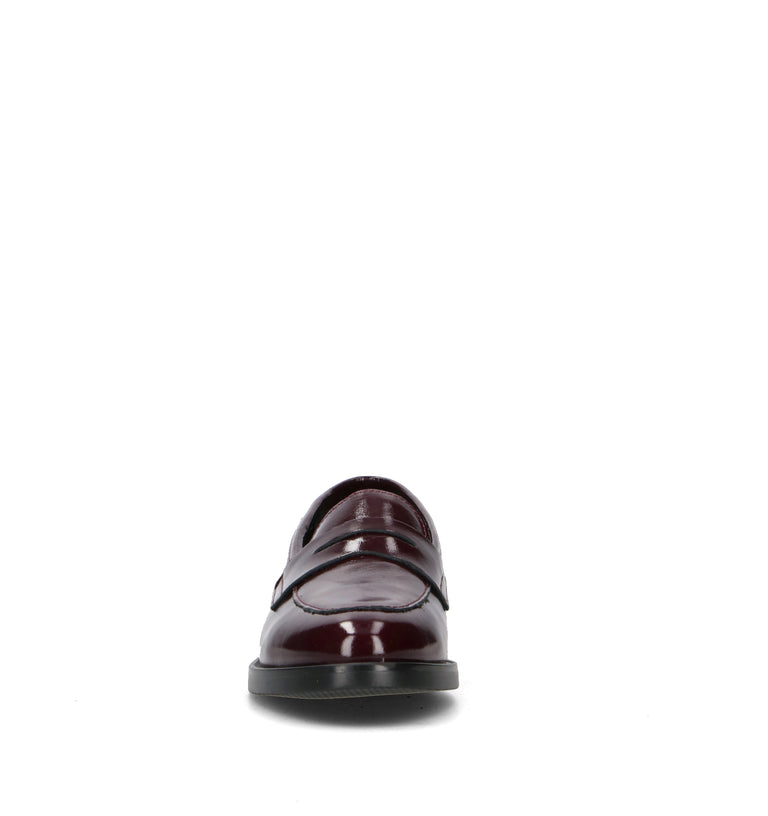 ROSA E ROSA Mocassino donna bordeaux in pelle