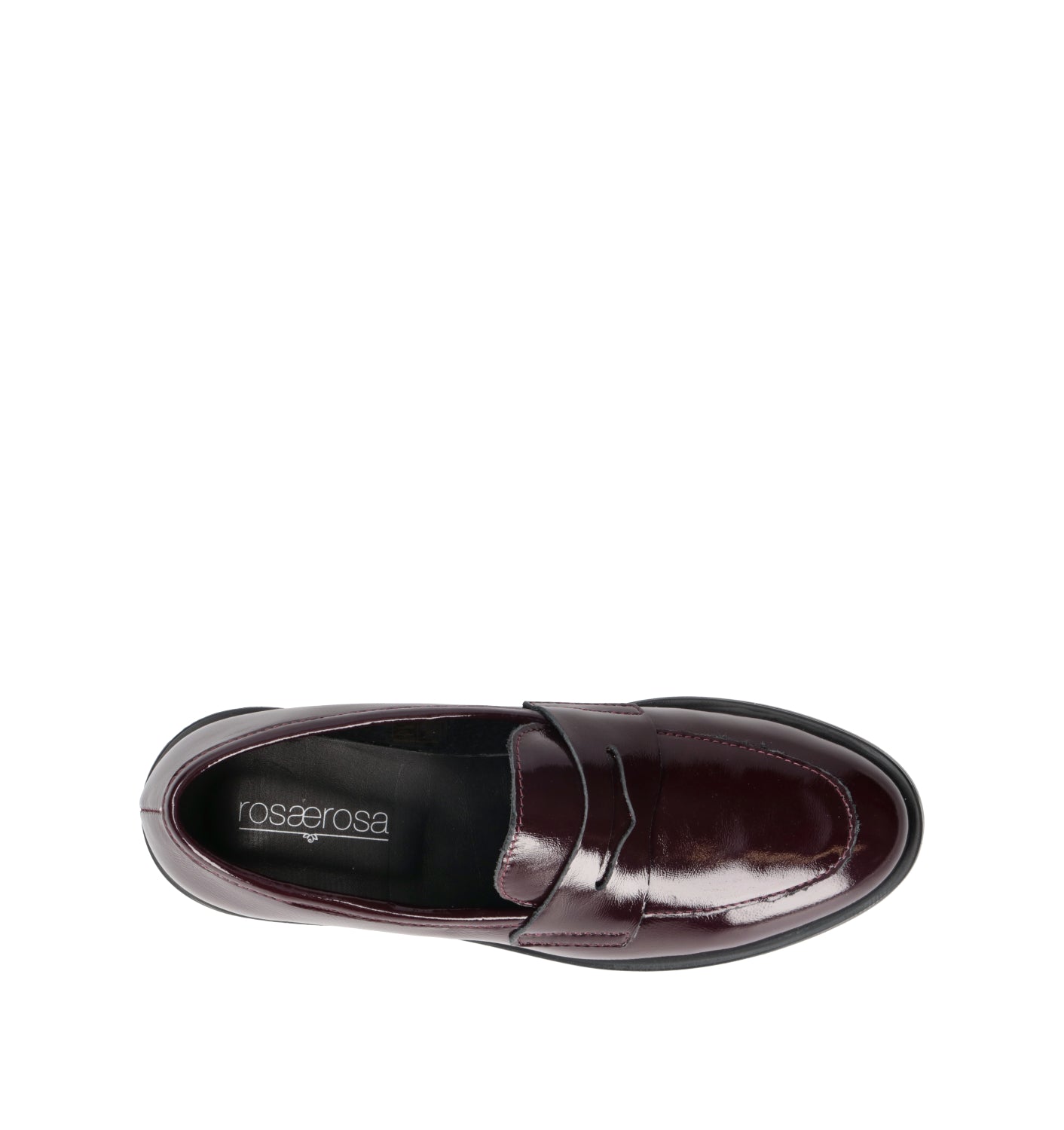 ROSA E ROSA Mocassino donna bordeaux in pelle