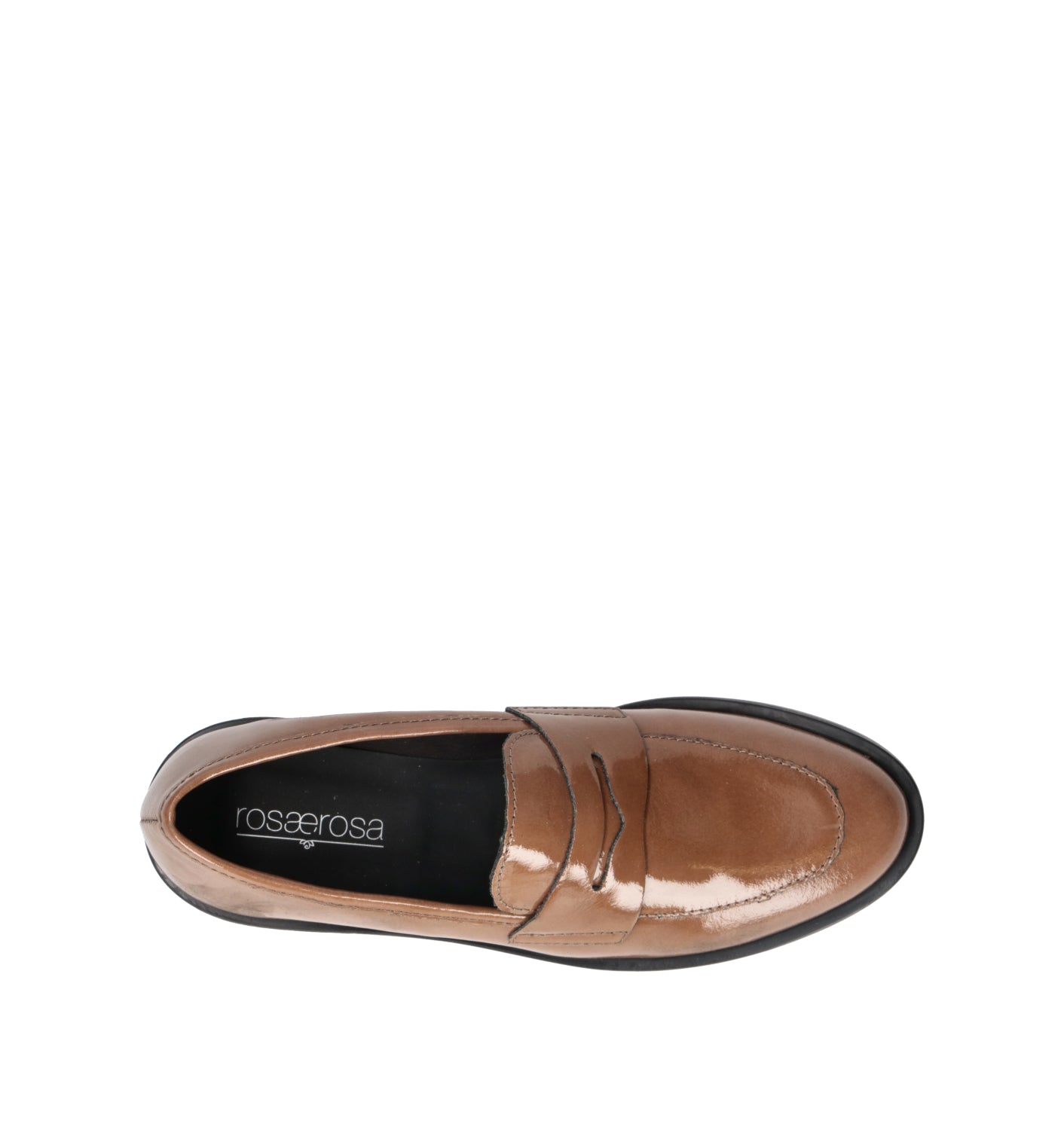 ROSA E ROSA Mocassino donna cammello in pelle