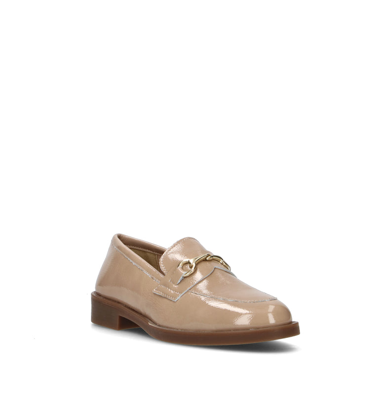 ROSA E ROSA Mocassino donna tortora in pelle
