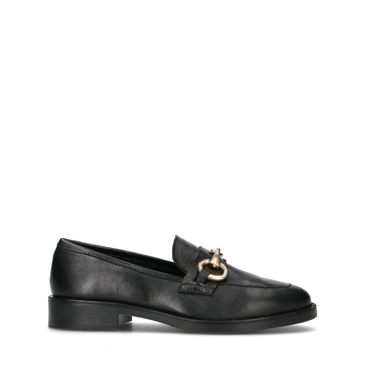ROSA E ROSA Mocassino donna nero in pelle