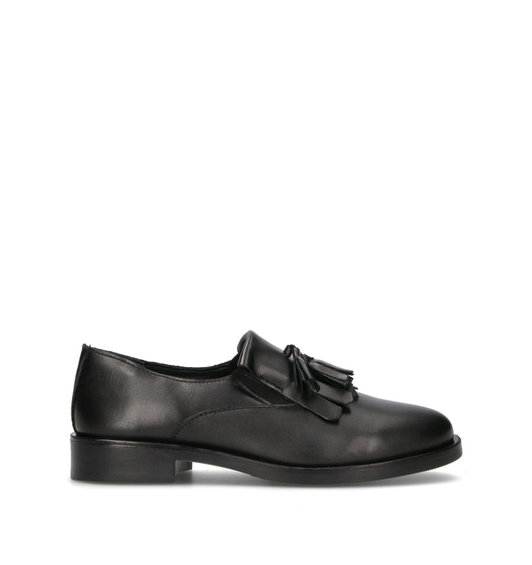 VARIOPINTO Mocassino donna nero in pelle