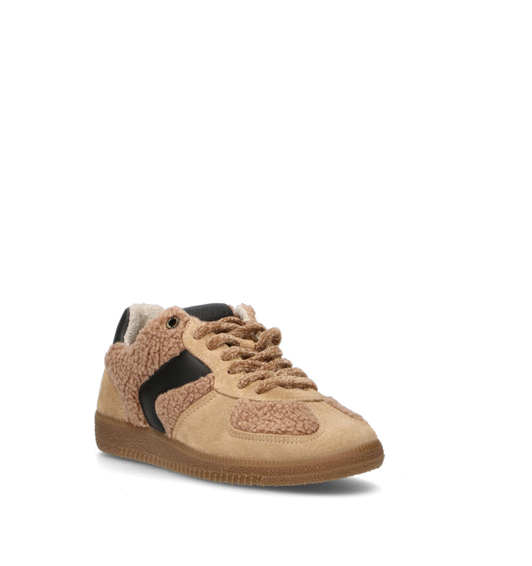 VERBENAS Sneaker donna beige in suede