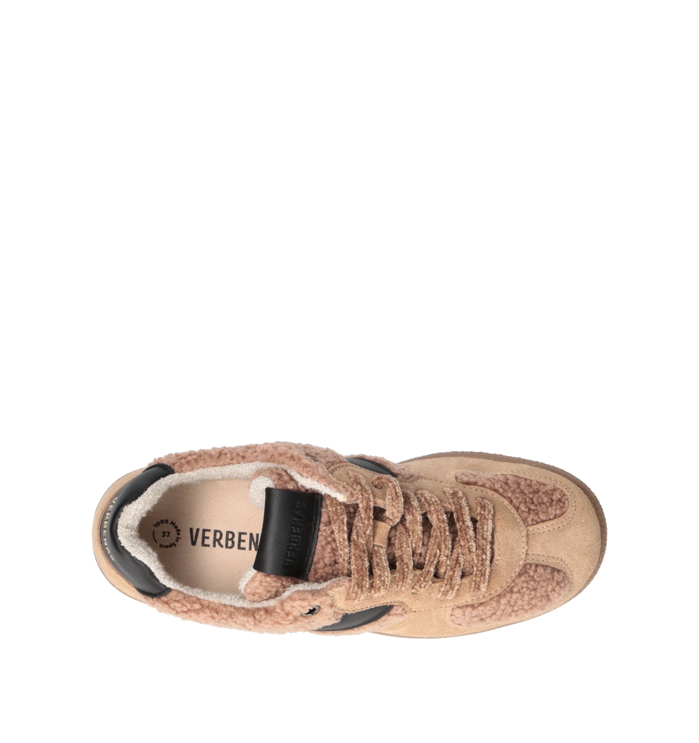 VERBENAS Sneaker donna beige in suede