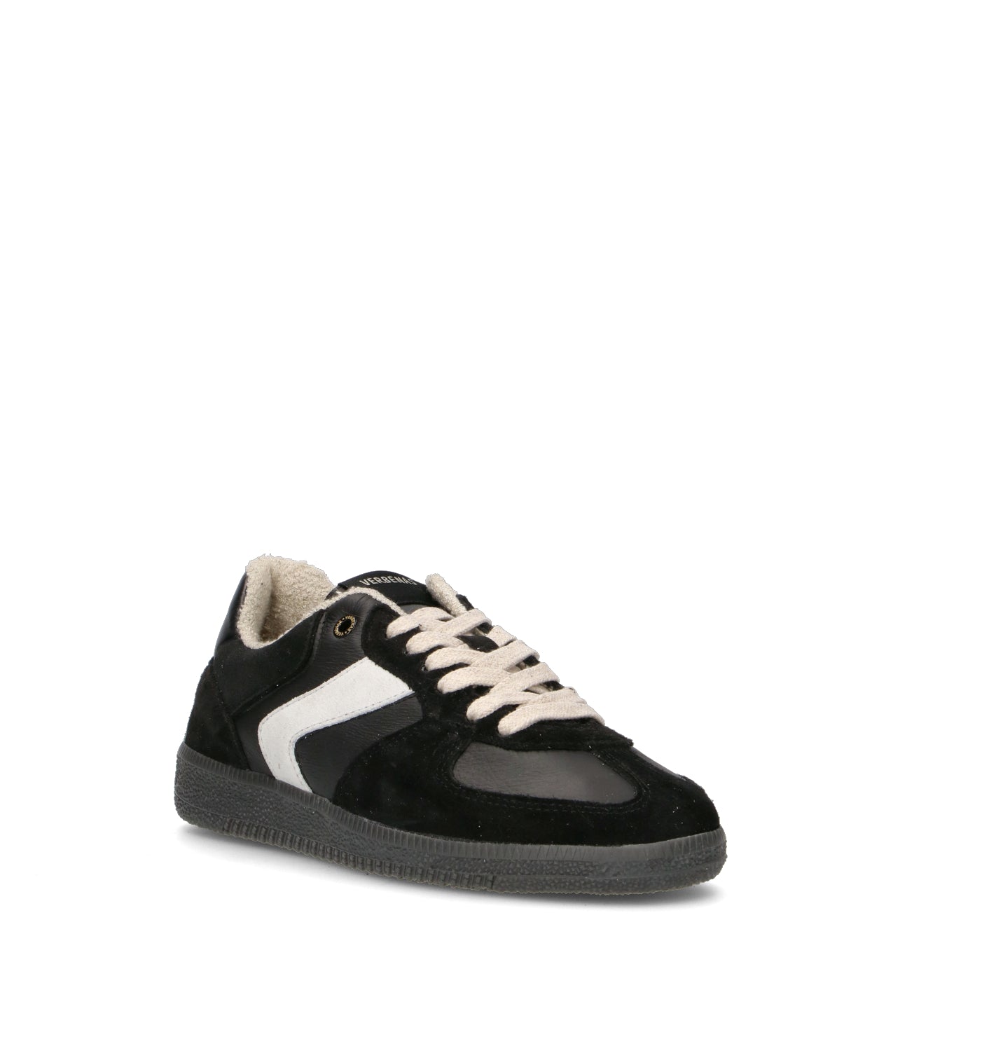 VERBENAS Sneaker donna nera in pelle