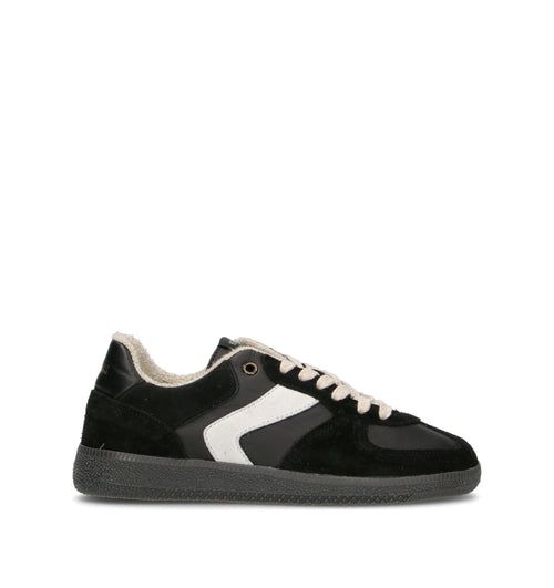 VERBENAS Sneaker donna nera in pelle