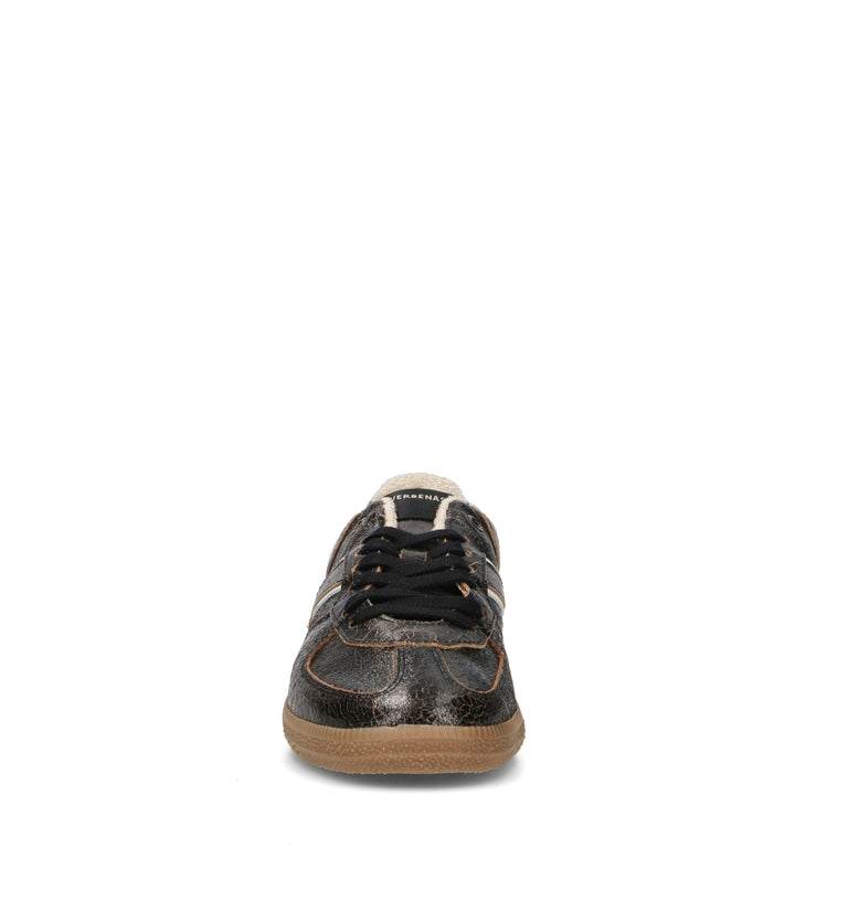 VERBENAS Sneaker donna nera in pelle