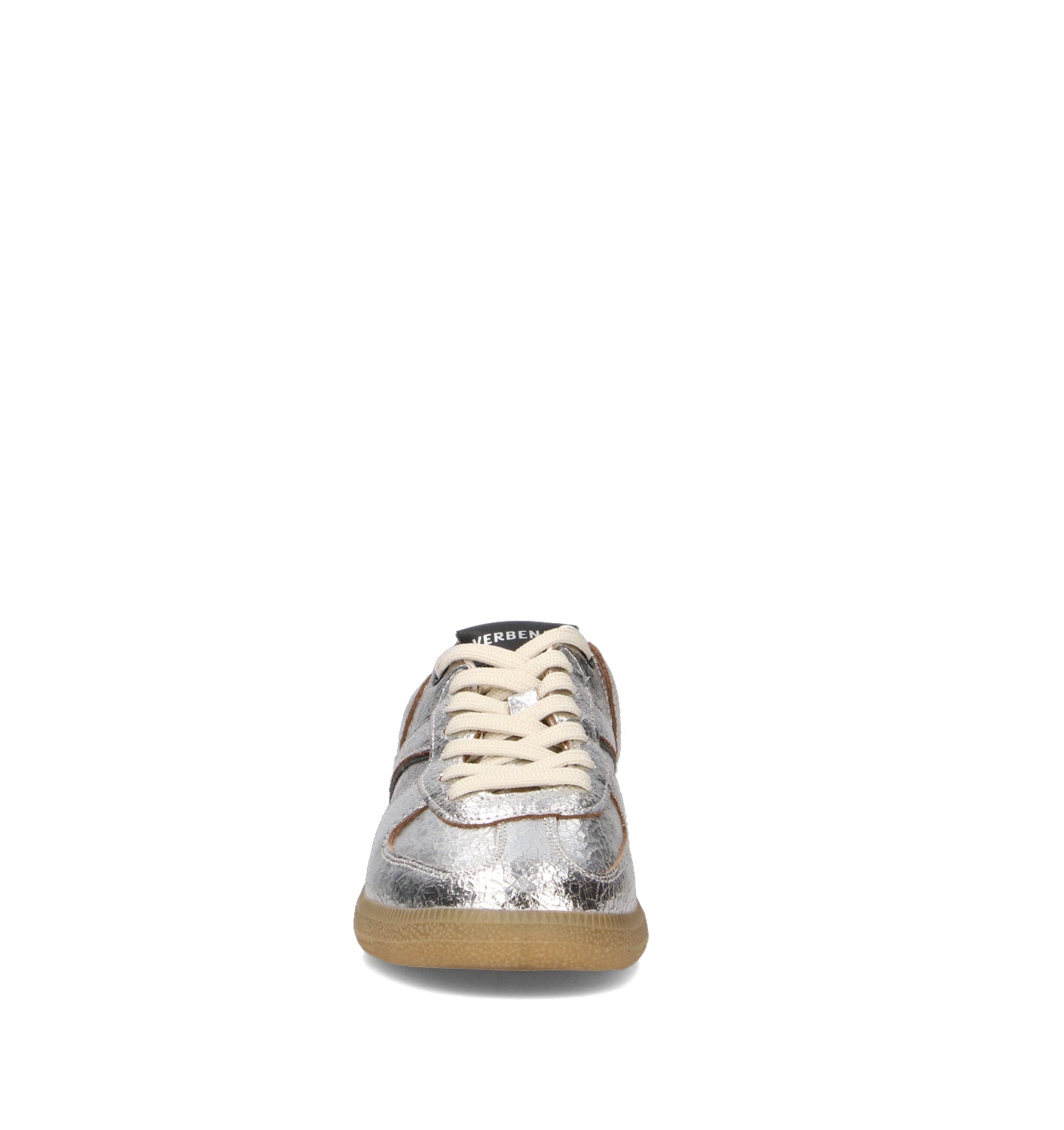 VERBENAS Sneaker donna argento in pelle