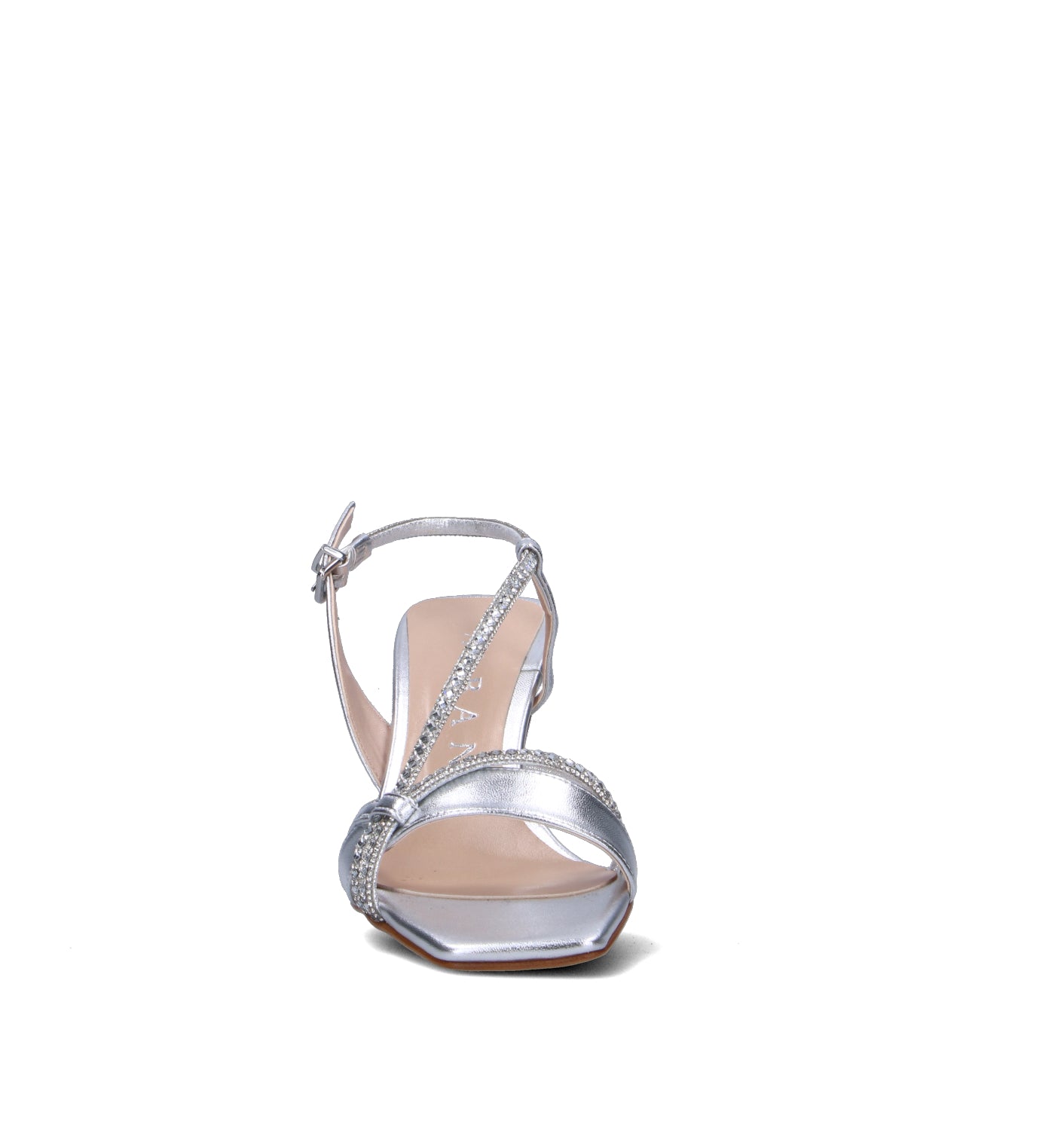 ALBANO Sandalo donna argento in pelle