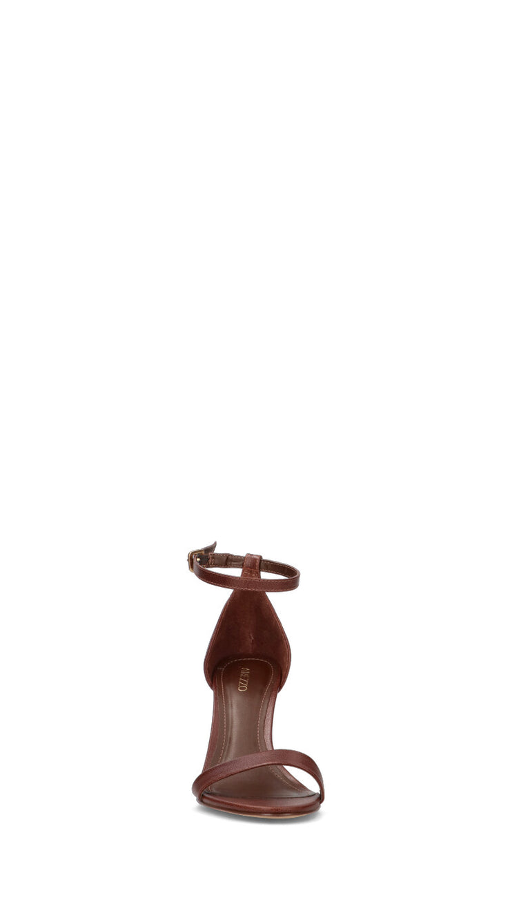 AREZZO Sandalo donna marrone in pelle