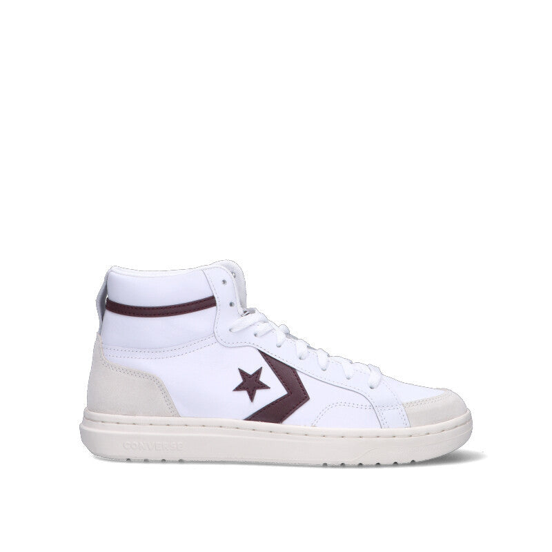 CONVERSE Sneaker uomo bianca/rossa in pelle