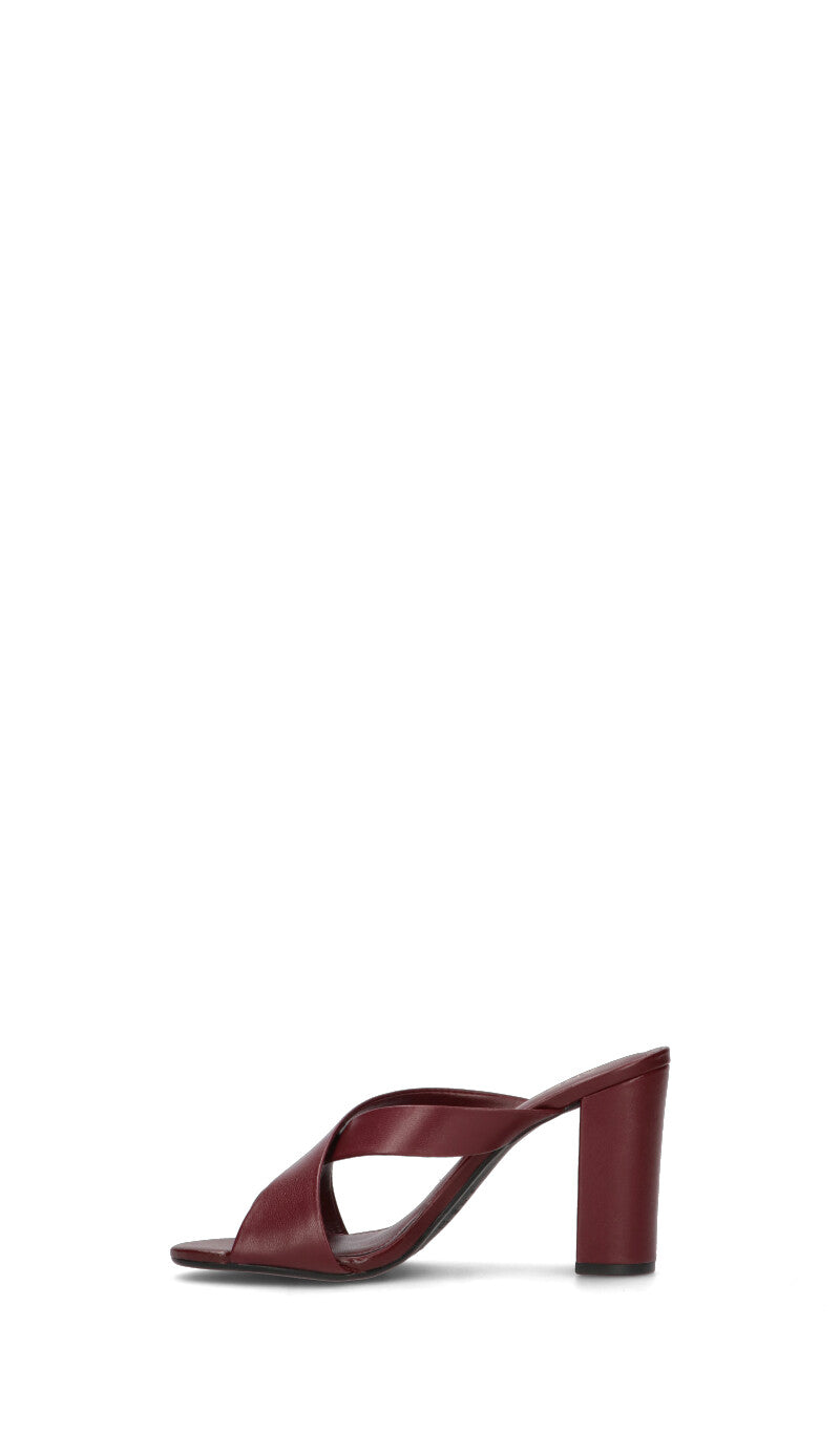 AREZZO Sandalo donna bordeaux in pelle