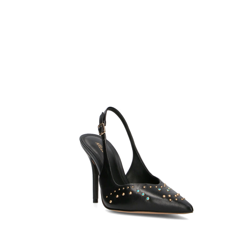 AREZZO Slingback donna nera in pelle