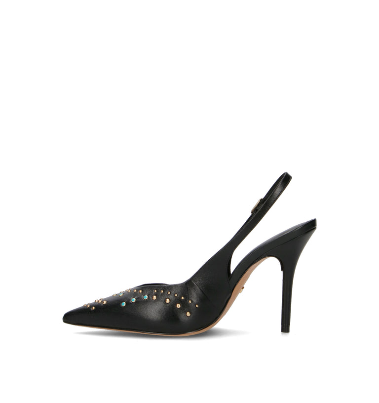 AREZZO Slingback donna nera in pelle
