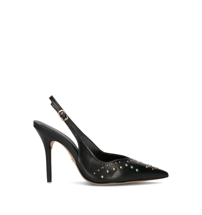 AREZZO Slingback donna nera in pelle